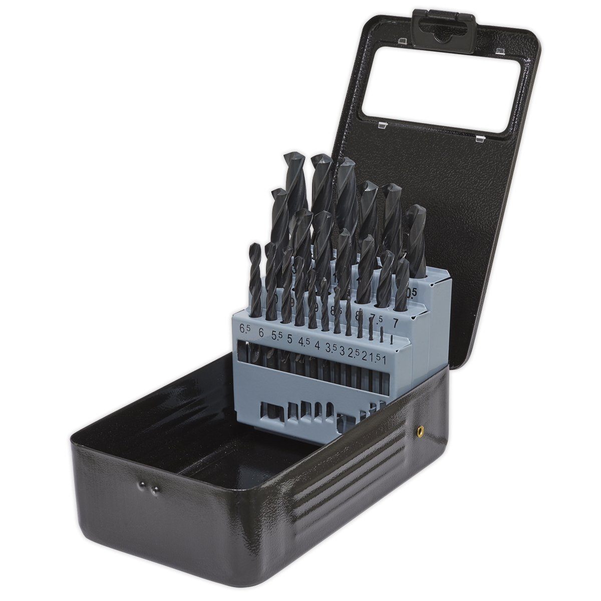 Sealey DBS25RF HSS Roll Forged Drill Bit Set 25pc