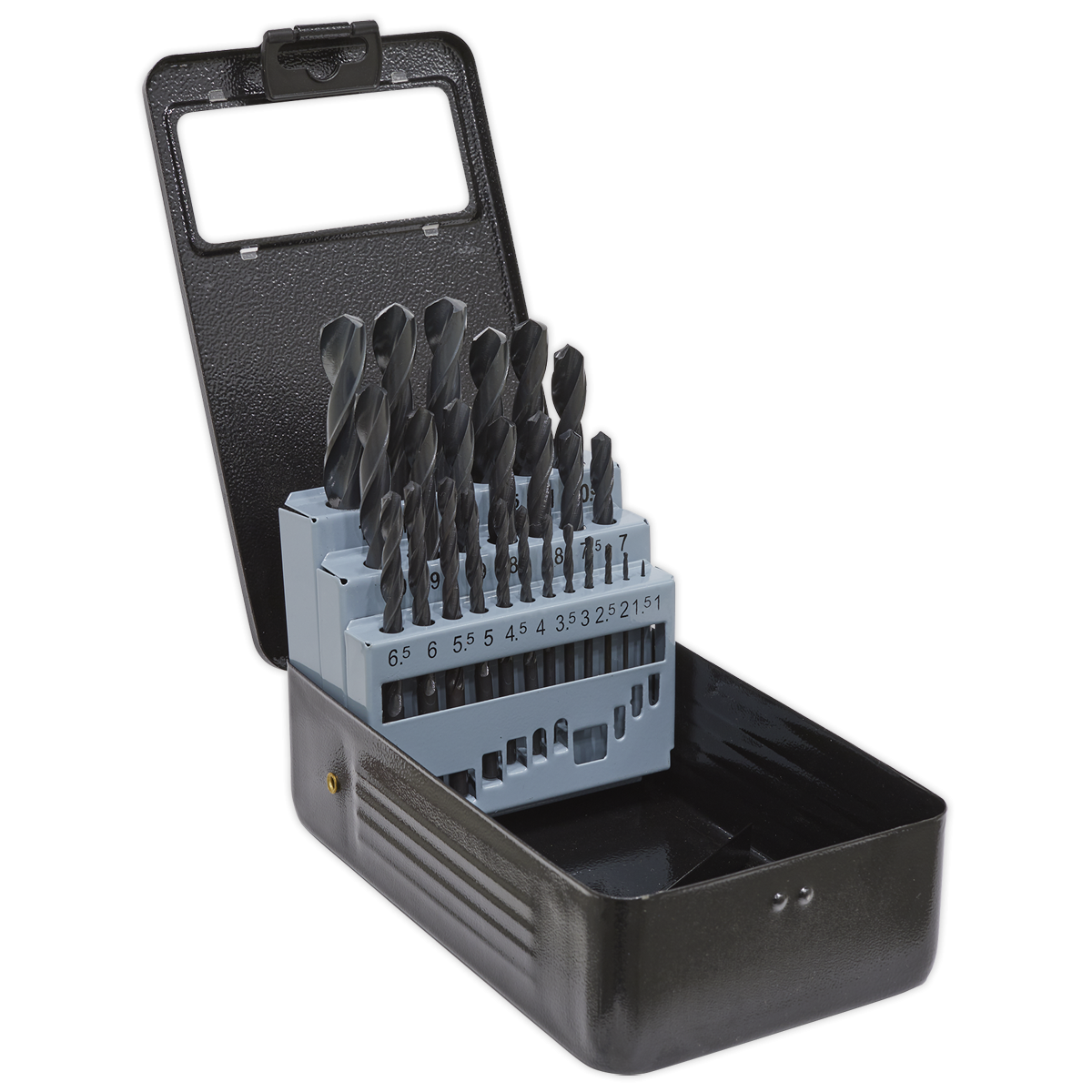 Sealey DBS25RF HSS Roll Forged Drill Bit Set 25pc