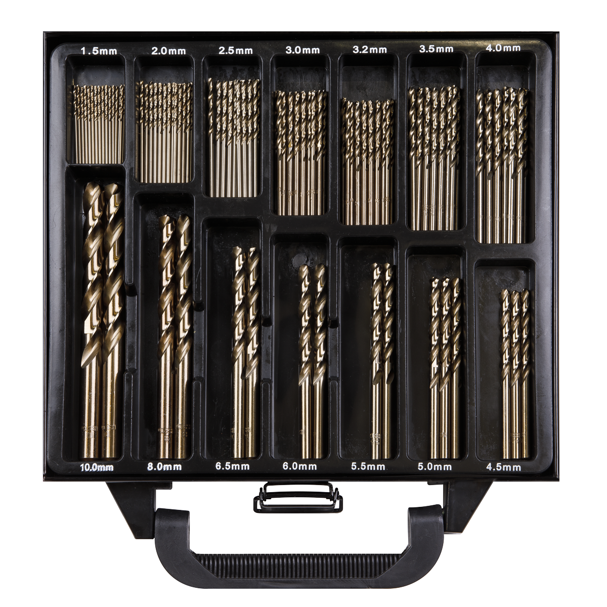 Sealey DBS99CB HSS Cobalt Fully Ground Drill Bit Set 99pc