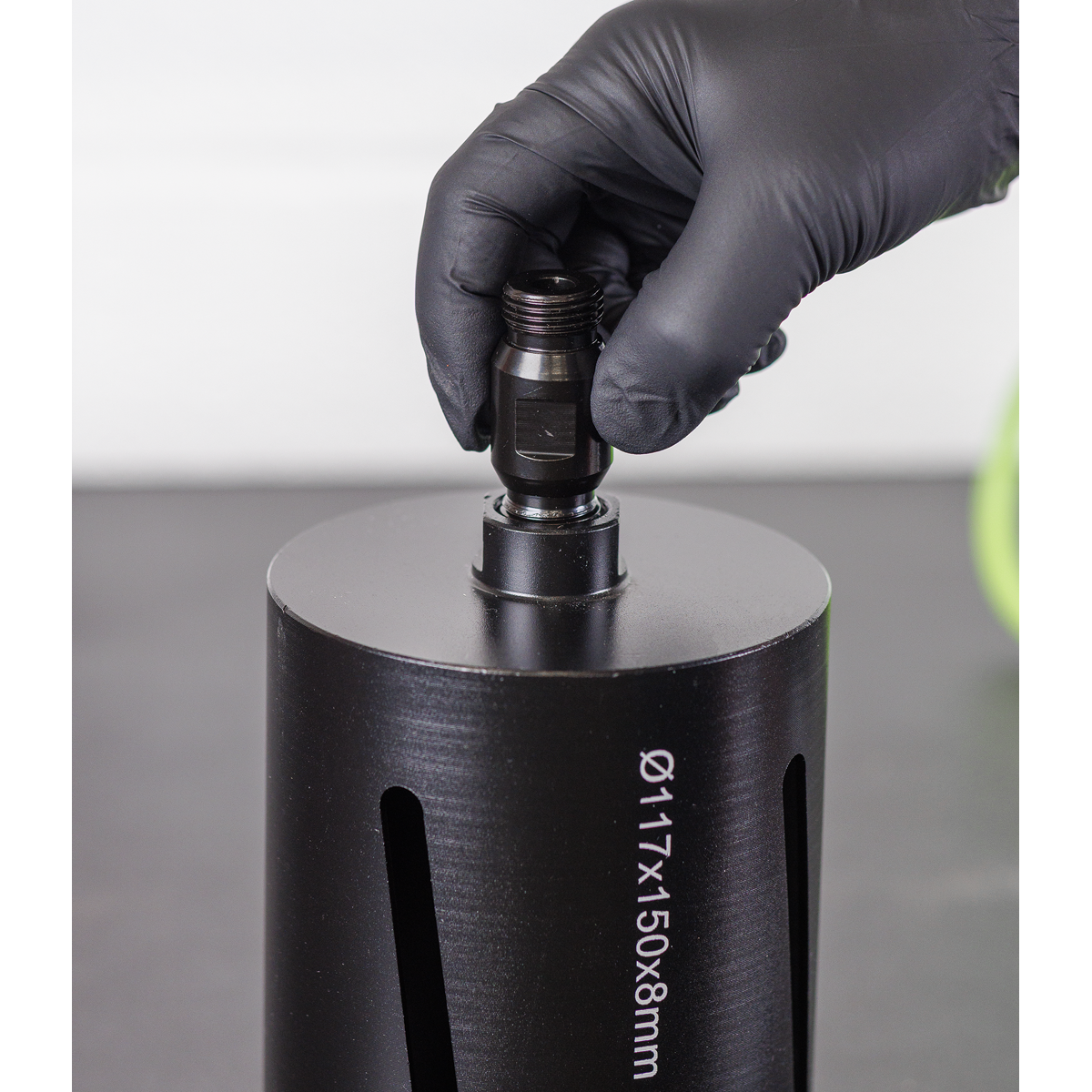 Sealey DCD01 Diamond Core Drill Adaptor with Through Hole 1/2"BSP Male to 1/2"BSP Male