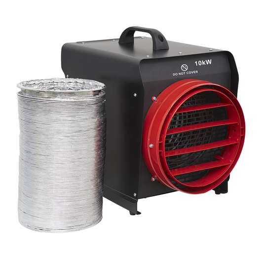 Sealey DEH10001 Industrial Fan Heater with Ducting 10kW/400V