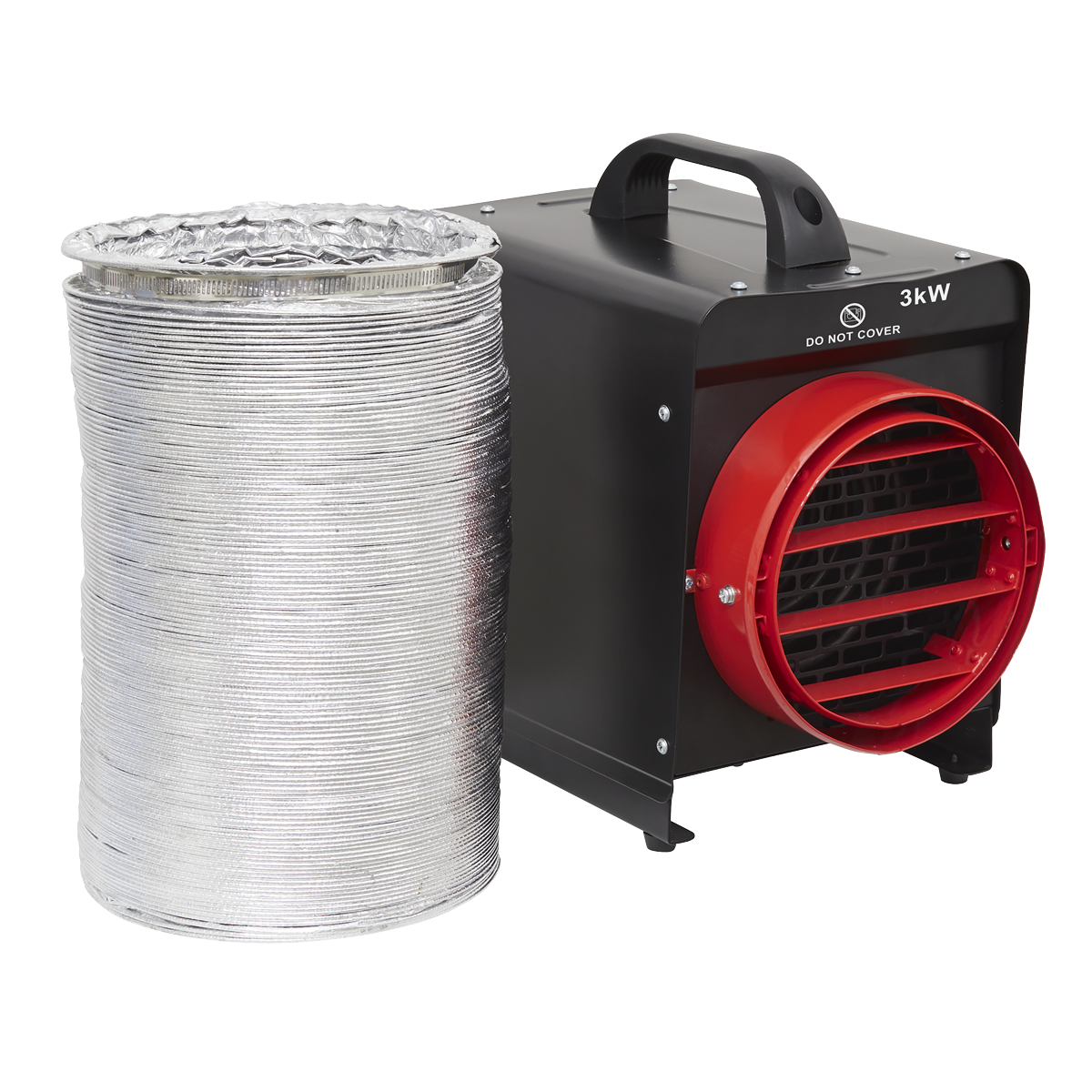Sealey DEH3001 Industrial Fan Heater with Ducting 3kW/230V