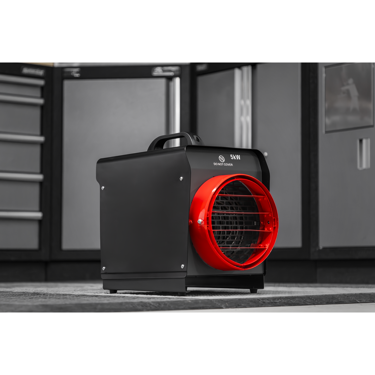 Sealey DEH5001 Industrial Fan Heater with Ducting 5kW/400V