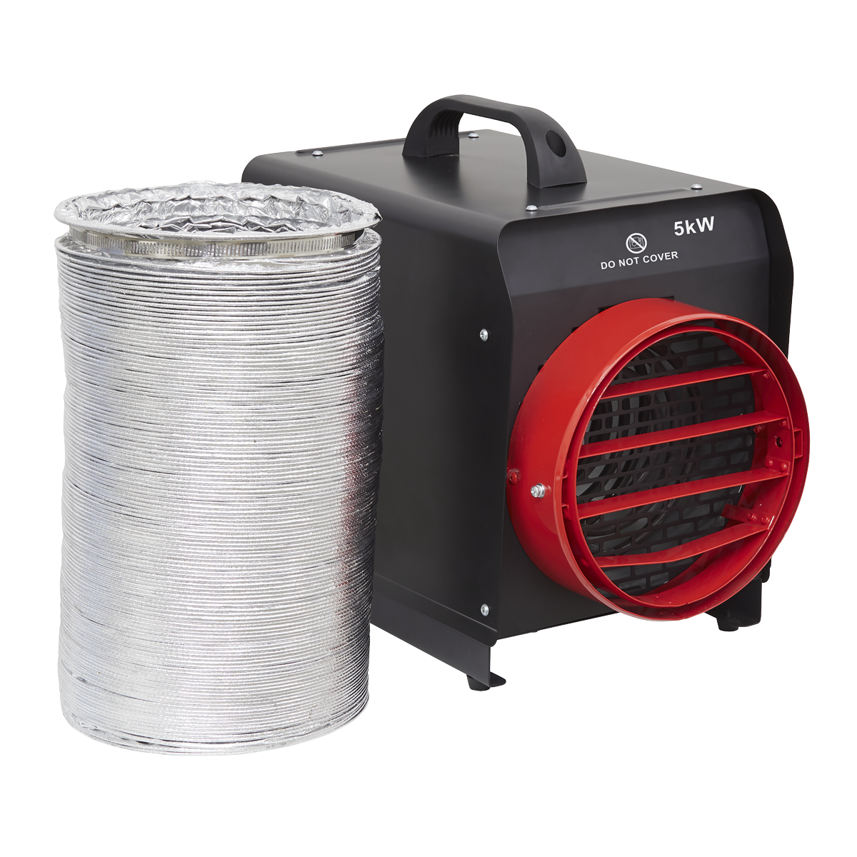 Sealey DEH5001 Industrial Fan Heater with Ducting 5kW/400V