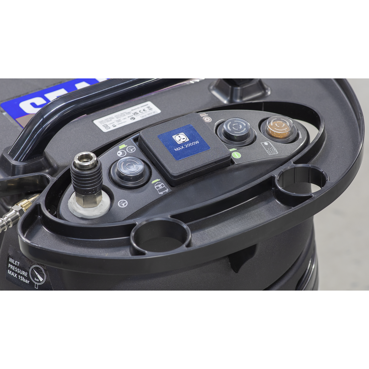 Sealey DFS35M M Class Dust-Free Industrial Wet & Dry Vacuum Cleaner 35L with Autostart for Air/Electric Power Tools 1000W/230V