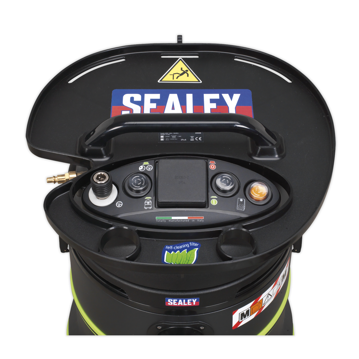 Sealey DFS35M M Class Dust-Free Industrial Wet & Dry Vacuum Cleaner 35L with Autostart for Air/Electric Power Tools 1000W/230V