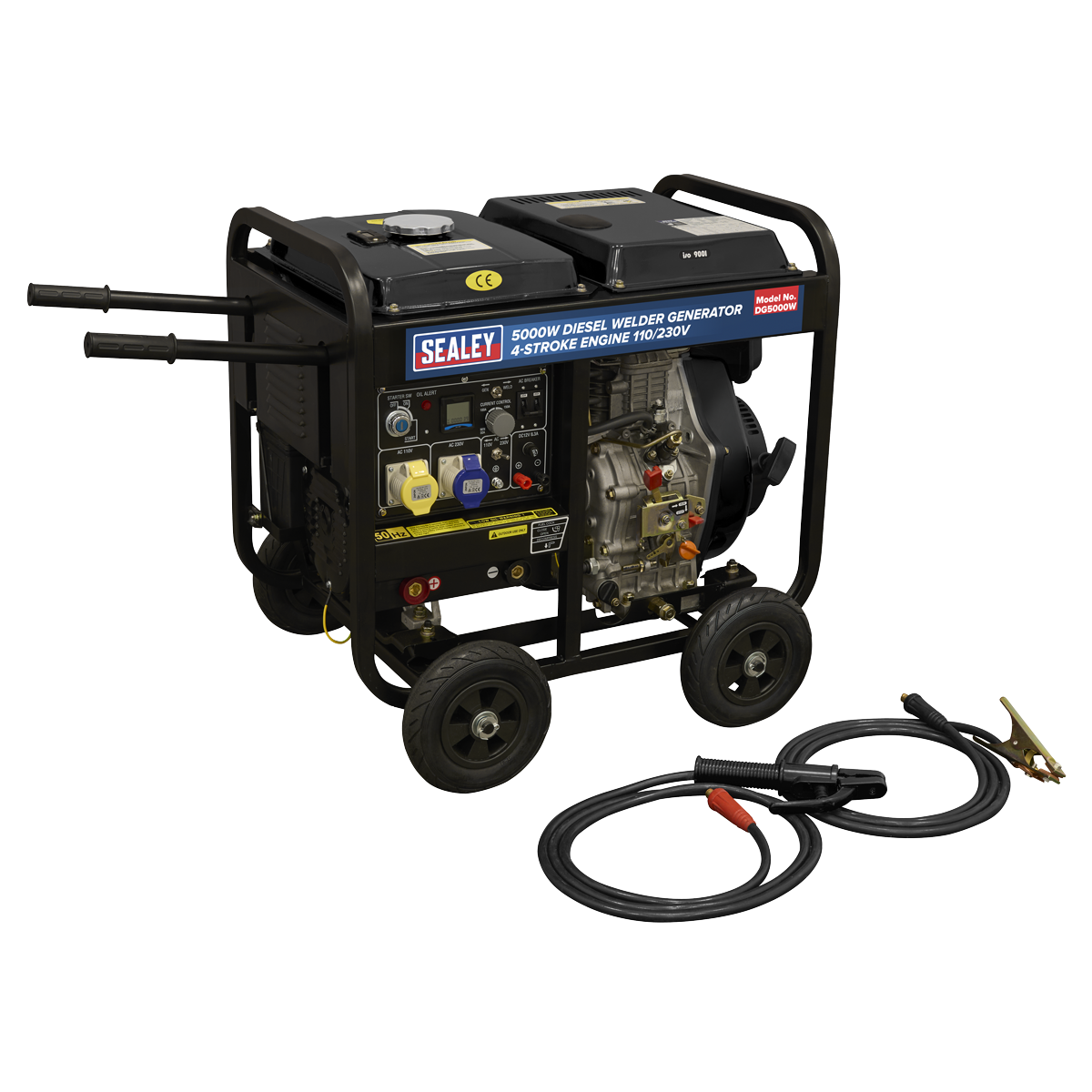 Sealey DG5000W 5000W Diesel Welder Generator 4-Stroke Engine 110/230V