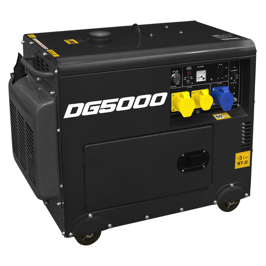 Sealey DG5000 5000W Generator 4-Stroke Engine 110/230V