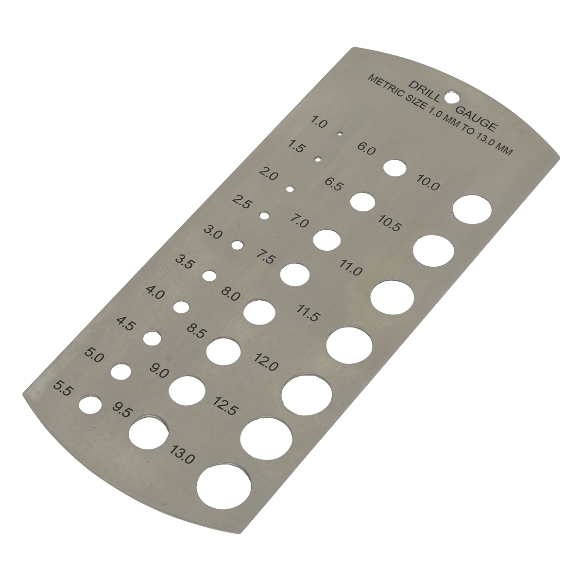 Sealey DGM1 Metric Drill Gauge 1-13mm