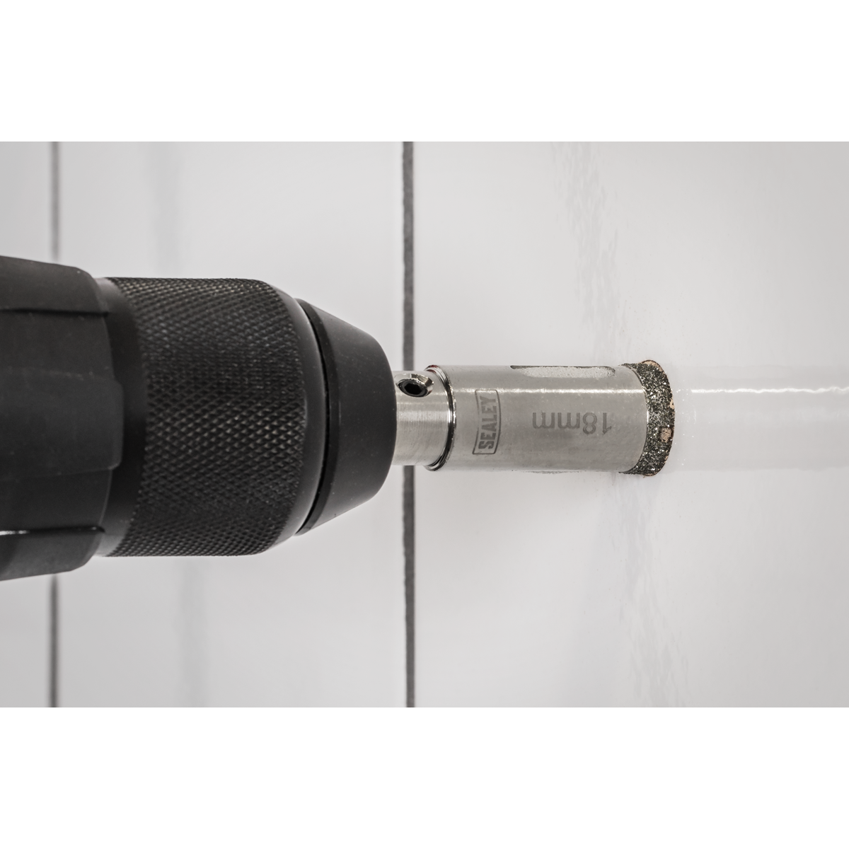 Sealey DHS18 Electroplated Diamond Hole Saw 18mm