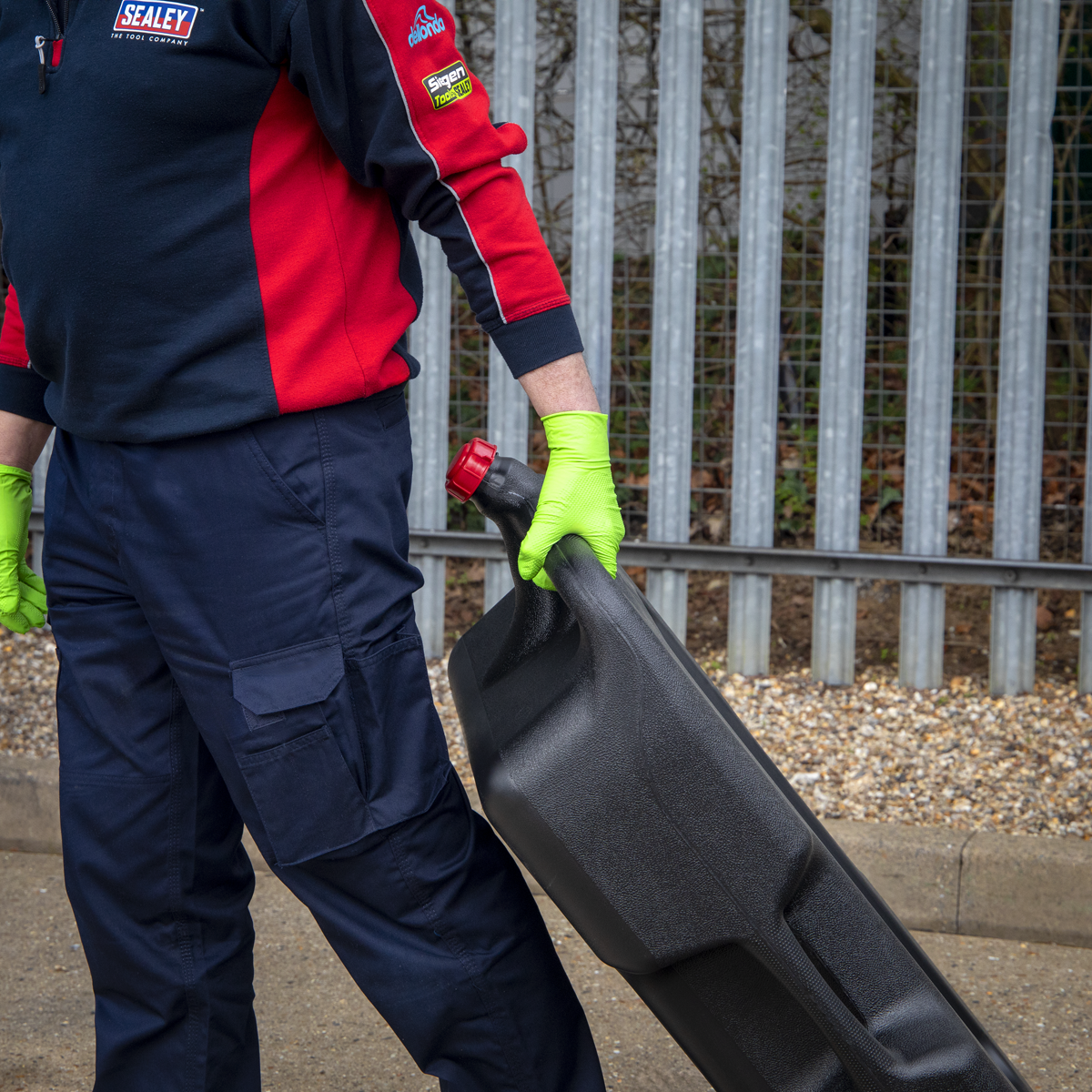 Sealey DRP09 Oil/Fluid Drain & Recycling Container with Wheels 57L