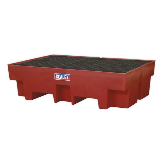 Sealey DRP12 Polyethylene Barrel Bund/Spill Pallet 1220 x 820 x 330mm