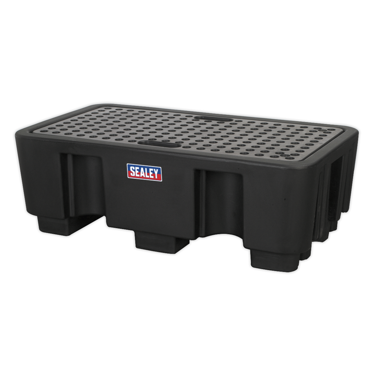 Sealey DRP17 2 Drum Polyethylene Barrel Bund/Spill Pallet 1300 x 750 x 440mm