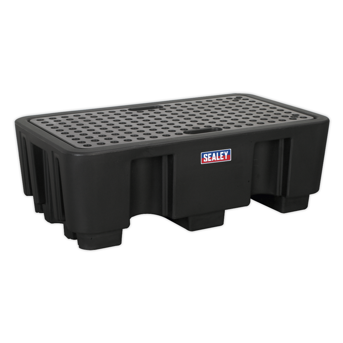 Sealey DRP17 2 Drum Polyethylene Barrel Bund/Spill Pallet 1300 x 750 x 440mm