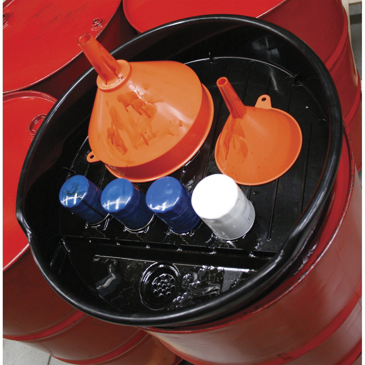 Sealey DRP19 Oil Drum Drain Pan for 205L Drum