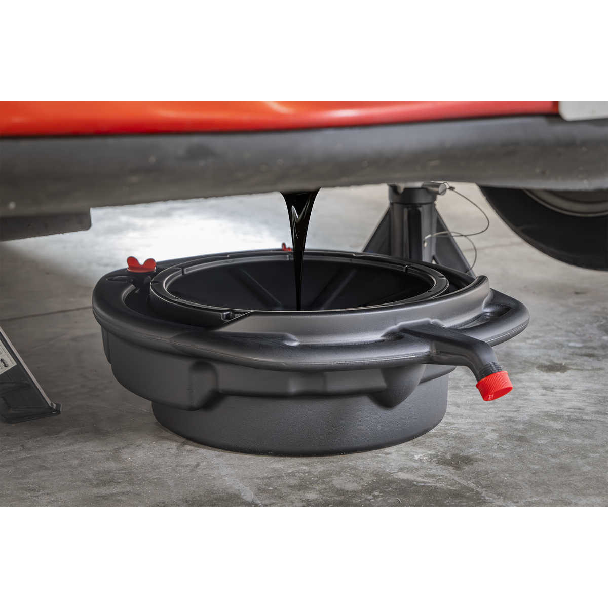 Sealey DRP38 Oil/Fluid Drain Pan & Recycling Container 8L