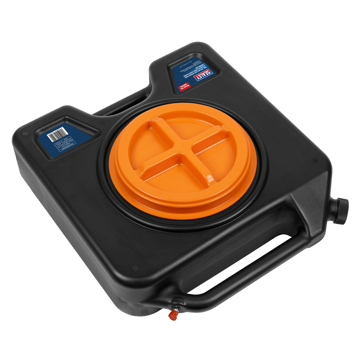 Sealey DRP44 Oil/Fluid Drain & Recycling Container with Wheels 15L