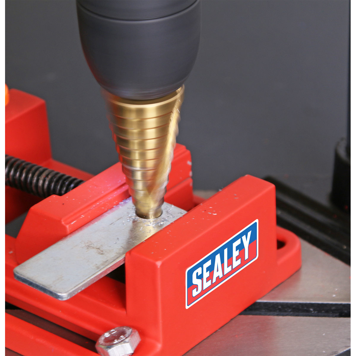 Sealey DS01 Drill Stand with Cast Iron Base 500mm & Vice 65mm