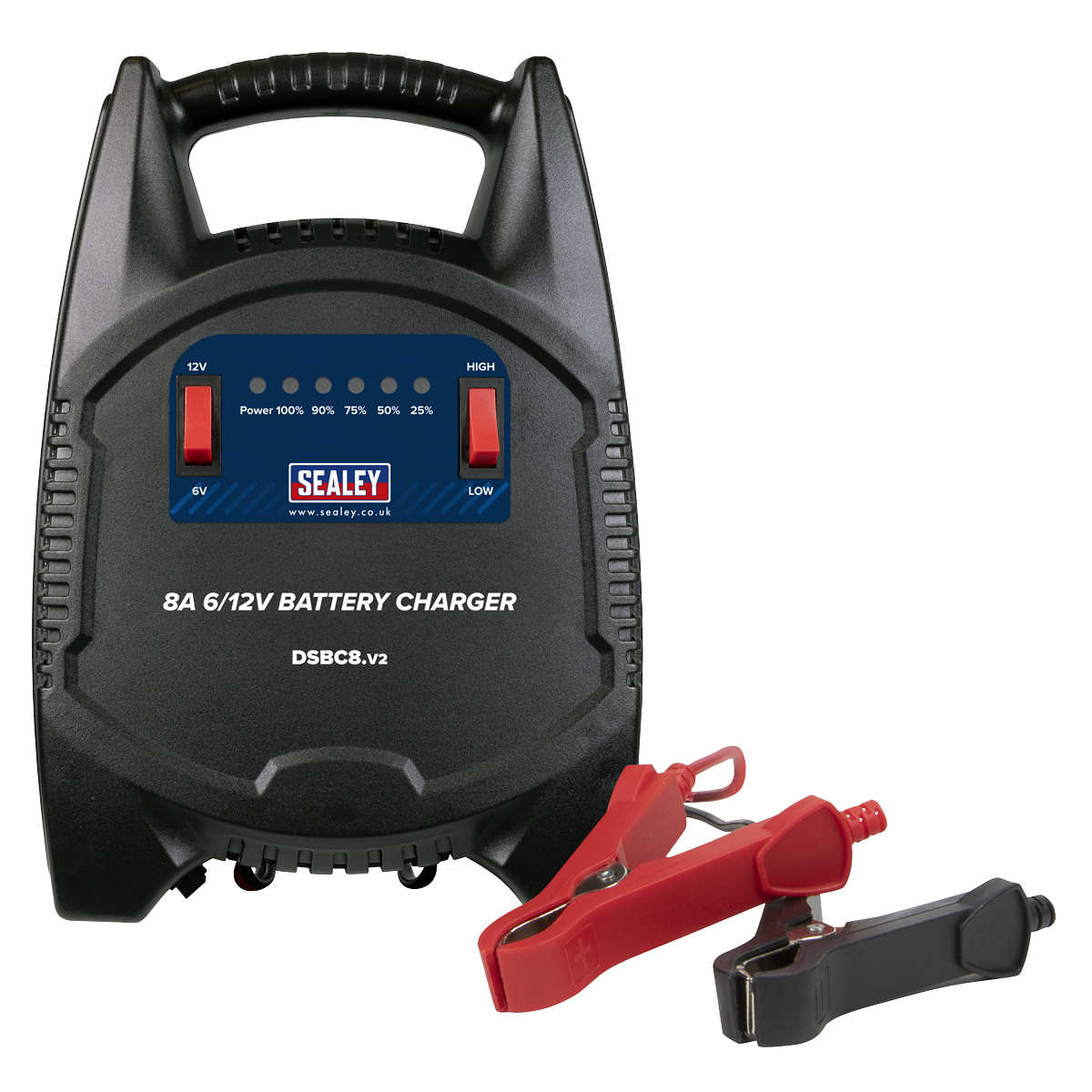Sealey DSBC8 8A 6/12V Battery Charger 230V