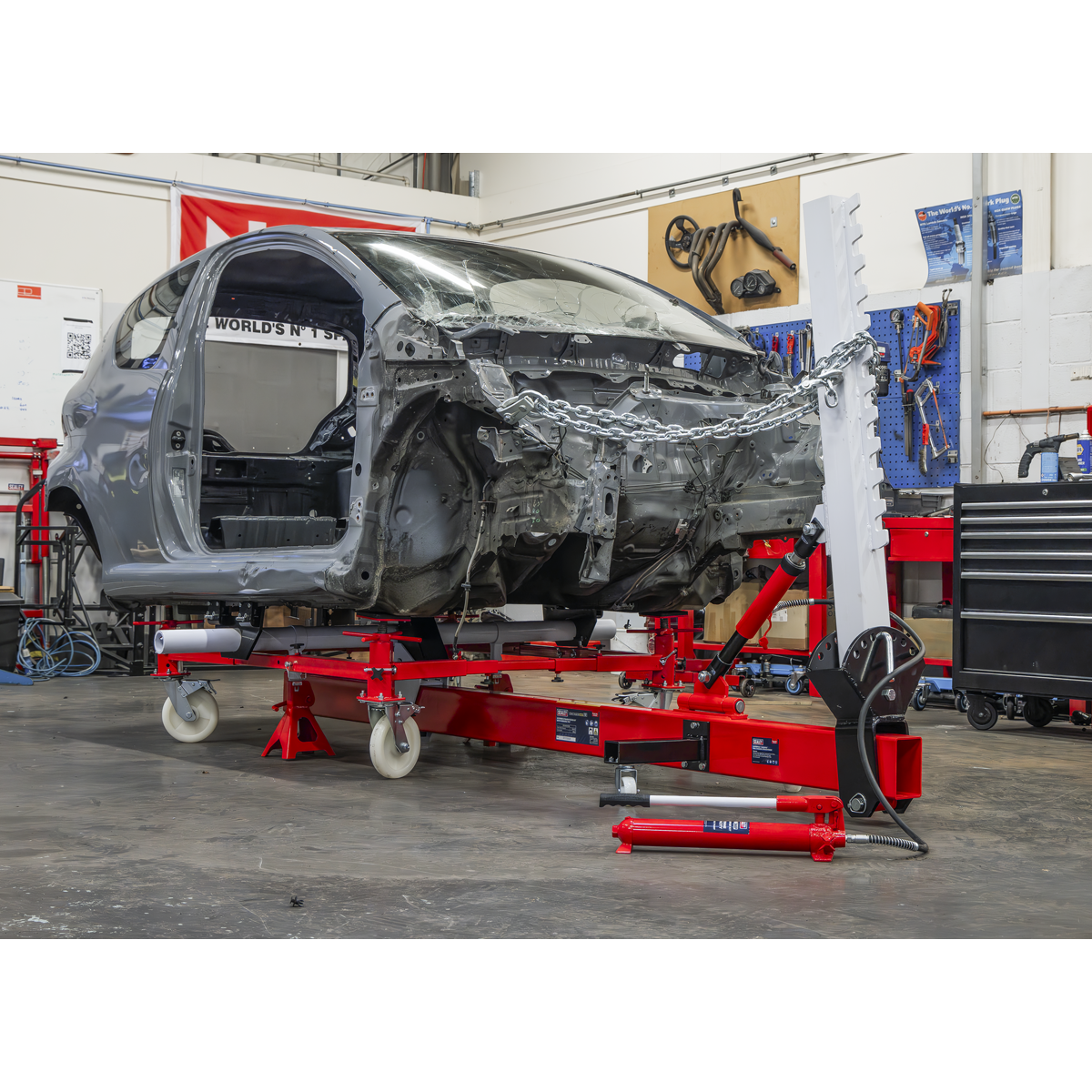 Sealey DZRE21 Body & Chassis/Frame Straightener Kit with Variable Upright