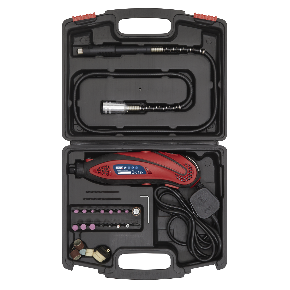 Sealey E540 Multipurpose Rotary Tool & Engraver Kit 230V 40pc