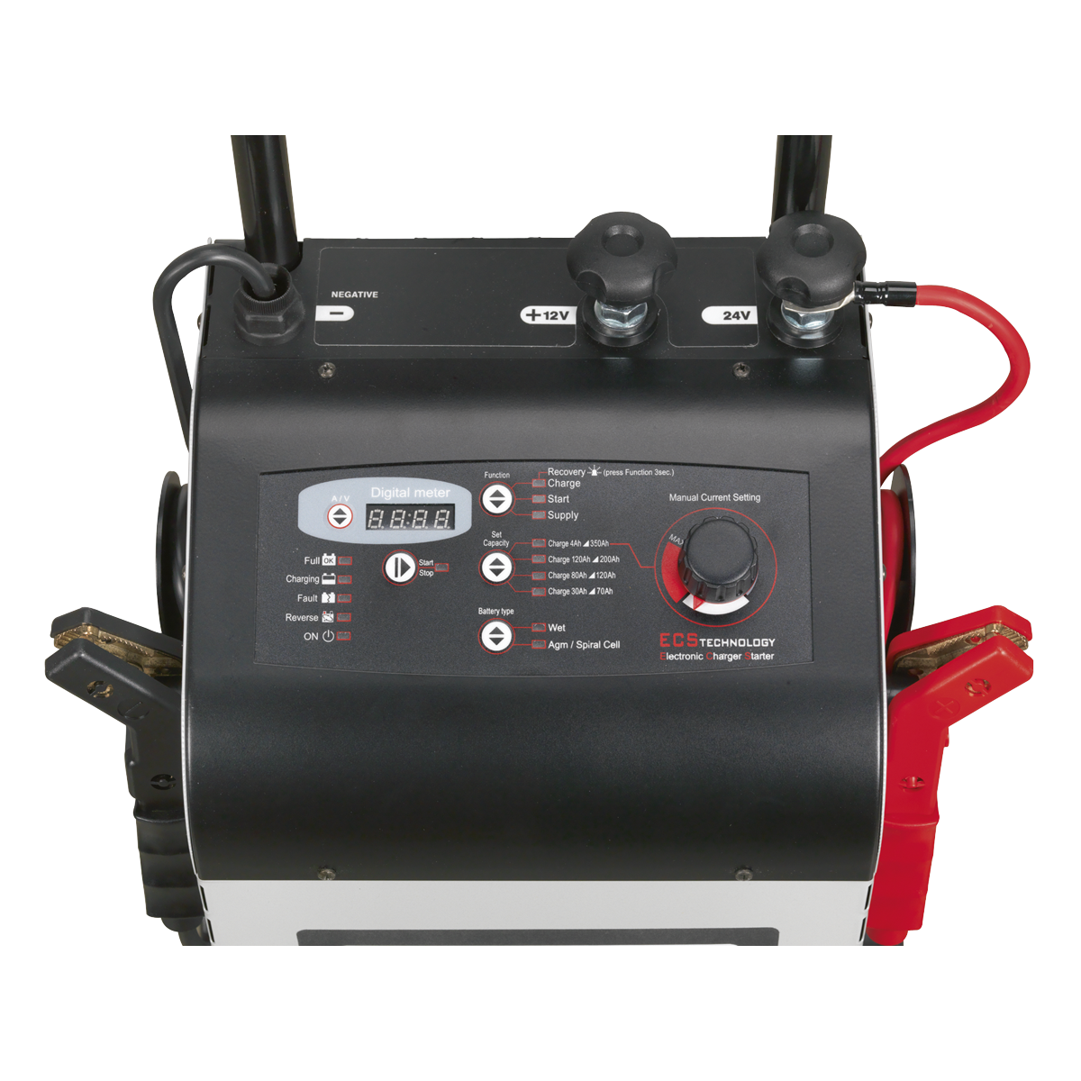 Sealey ECS300 12/24V Electronic Charger Maintainer/Starter 45/300A