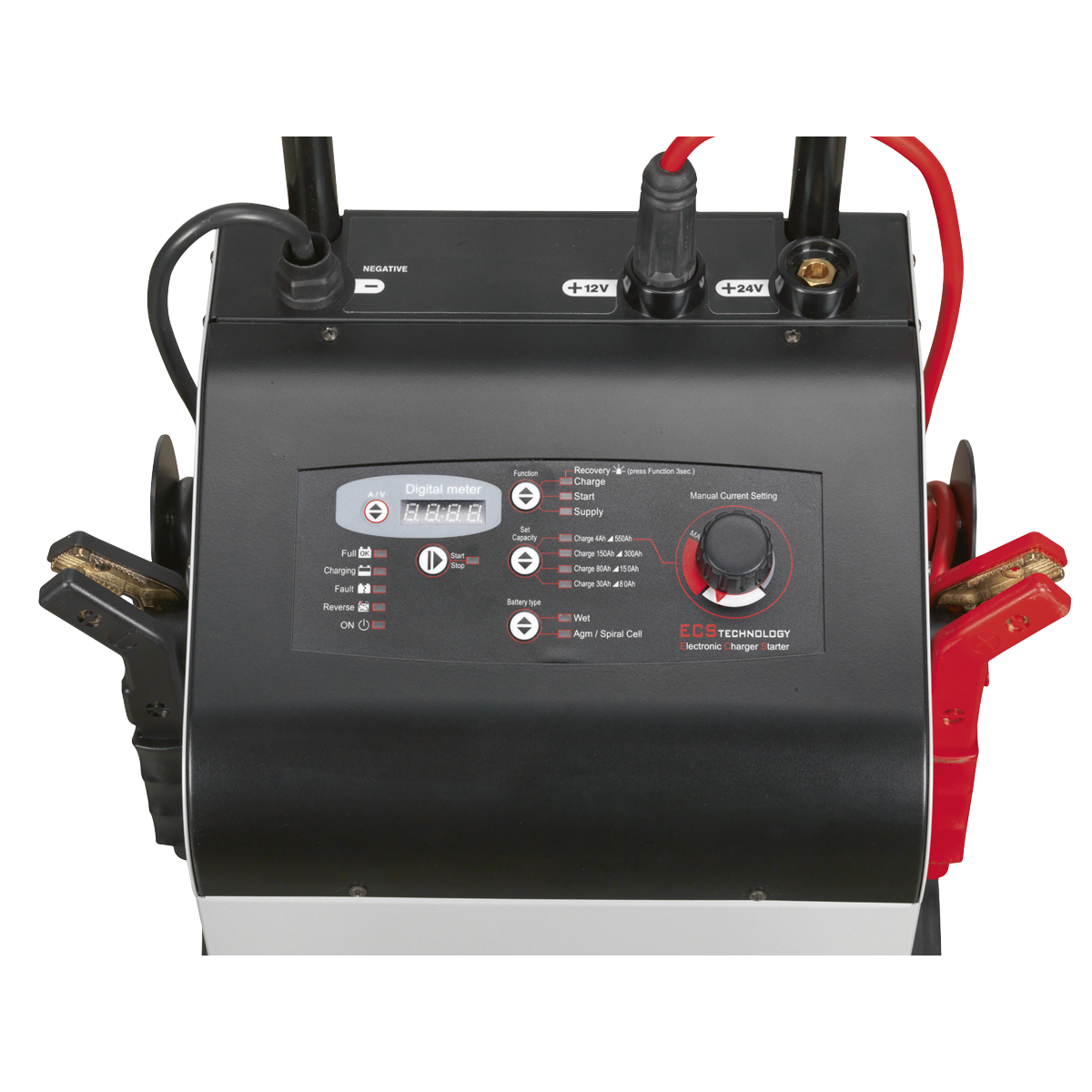 Sealey ECS400 12/24V Electronic Charger Maintainer/Starter 75/400A