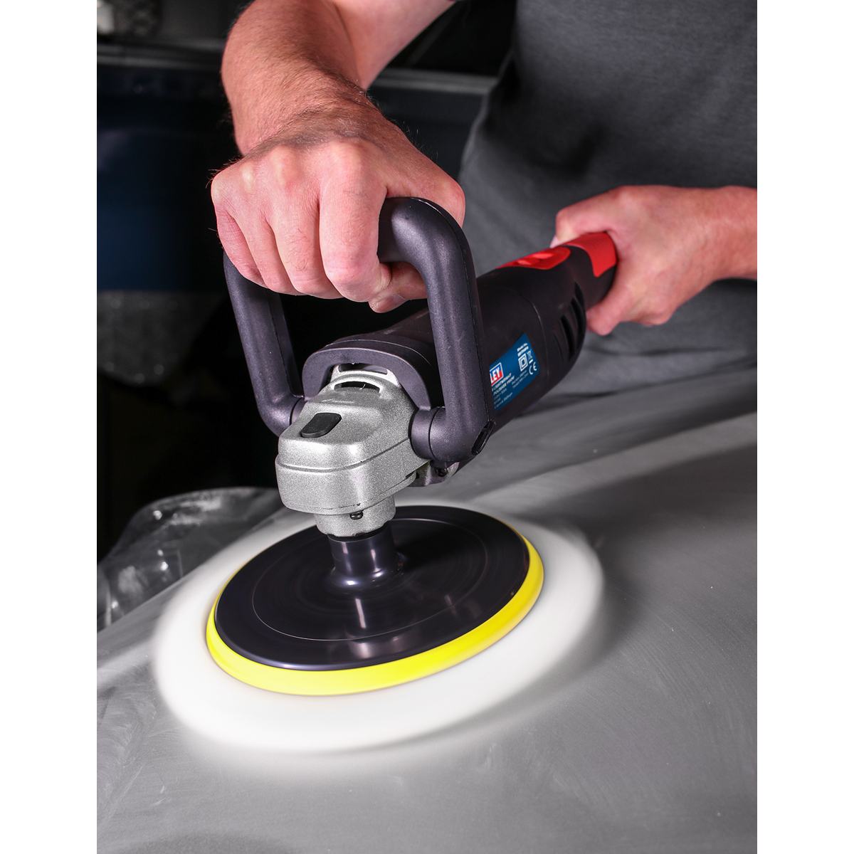 Sealey ER1700PD 180mm Lightweight Variable Speed Digital Rotary Polisher 1100W/230V