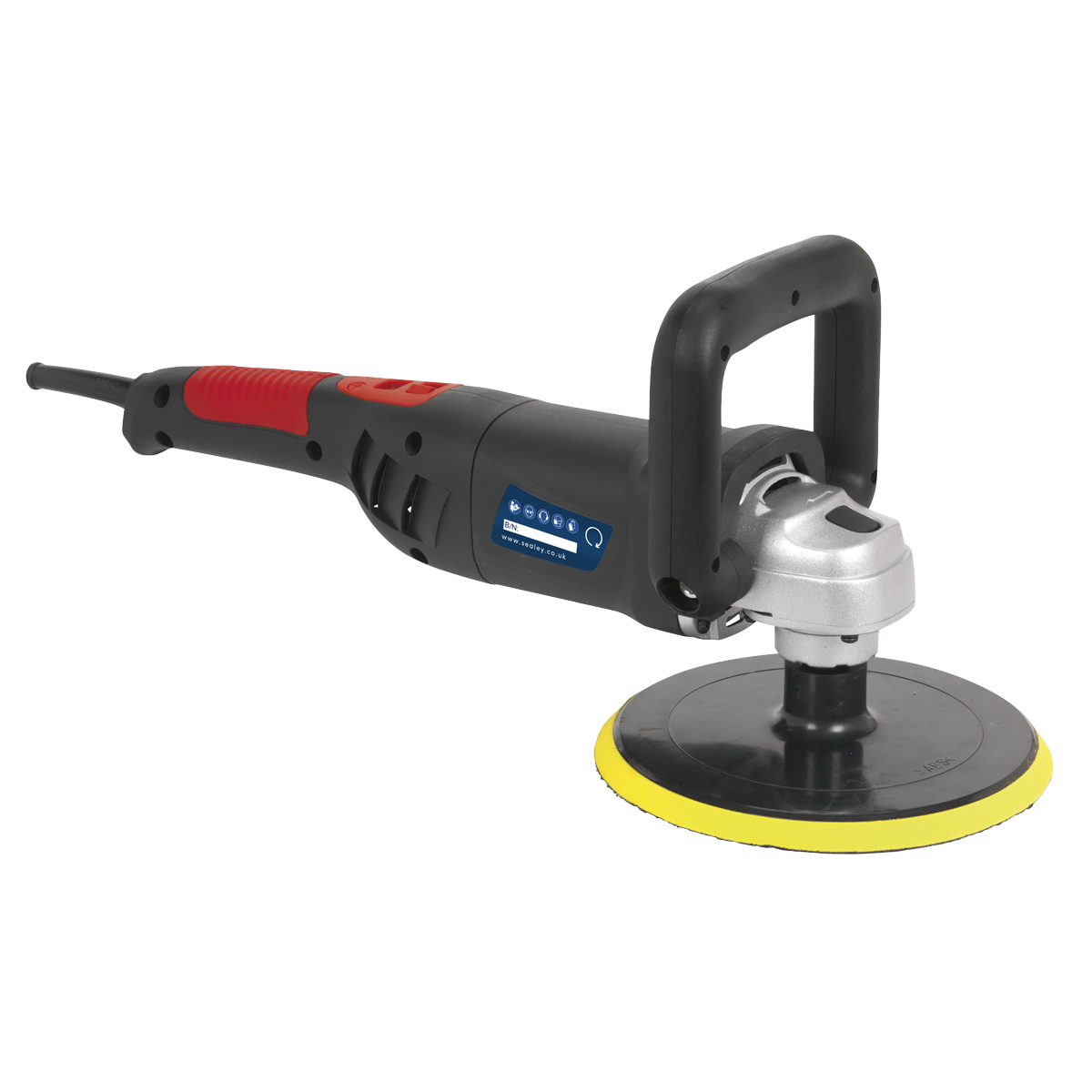 Sealey ER1700PD 180mm Lightweight Variable Speed Digital Rotary Polisher 1100W/230V