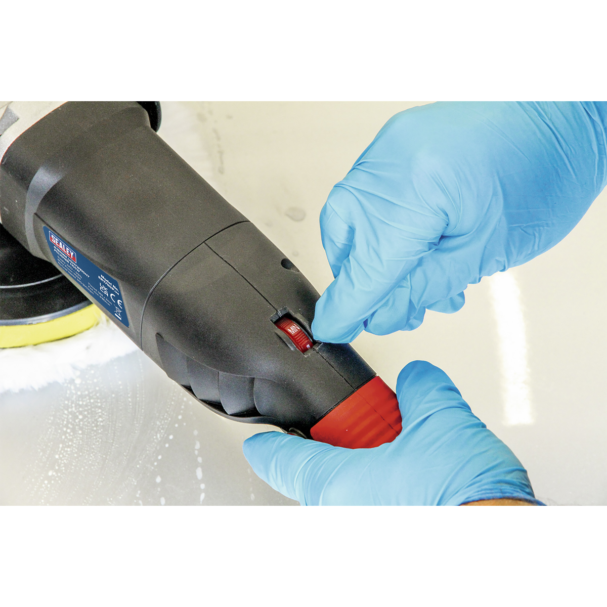 Sealey ER1700P 180mm Lightweight Variable Speed Rotary Polisher 1100W/230V