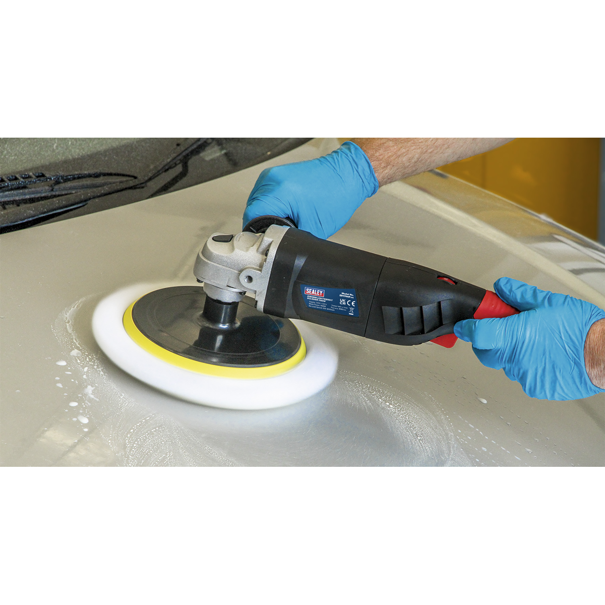 Sealey ER1700P 180mm Lightweight Variable Speed Rotary Polisher 1100W/230V