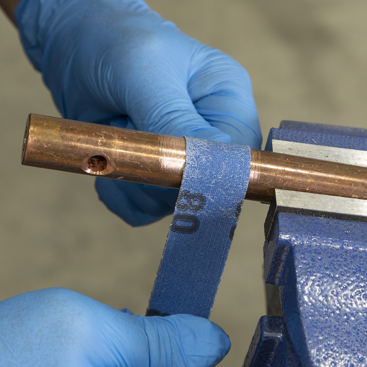 Sealey ER252580 Emery Roll 80Grit 25mm x 25m - Blue Twill