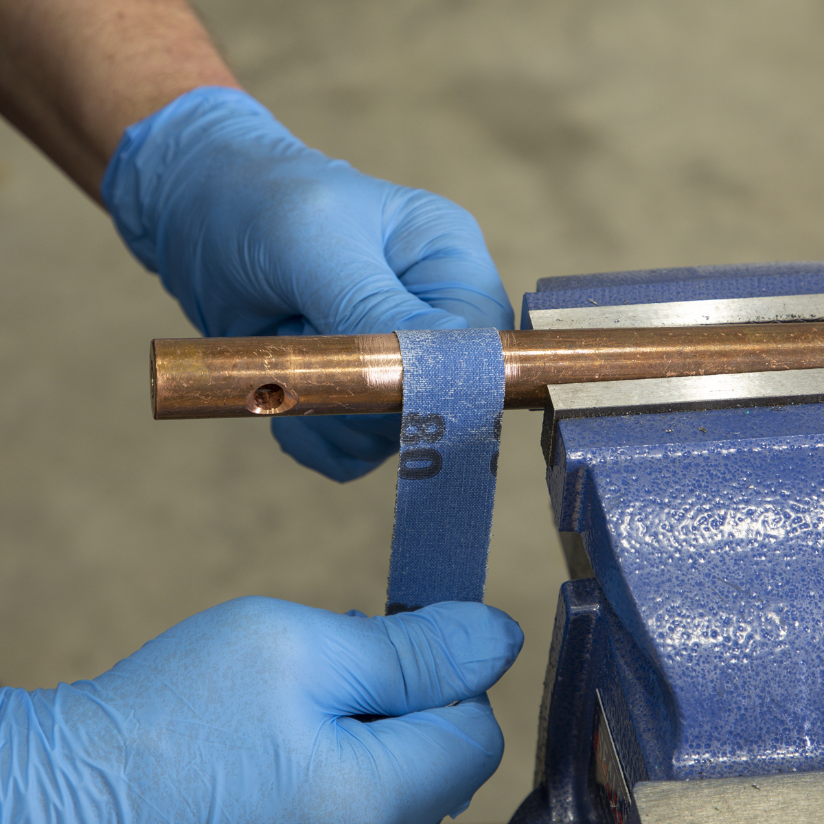 Sealey ER252580 Emery Roll 80Grit 25mm x 25m - Blue Twill