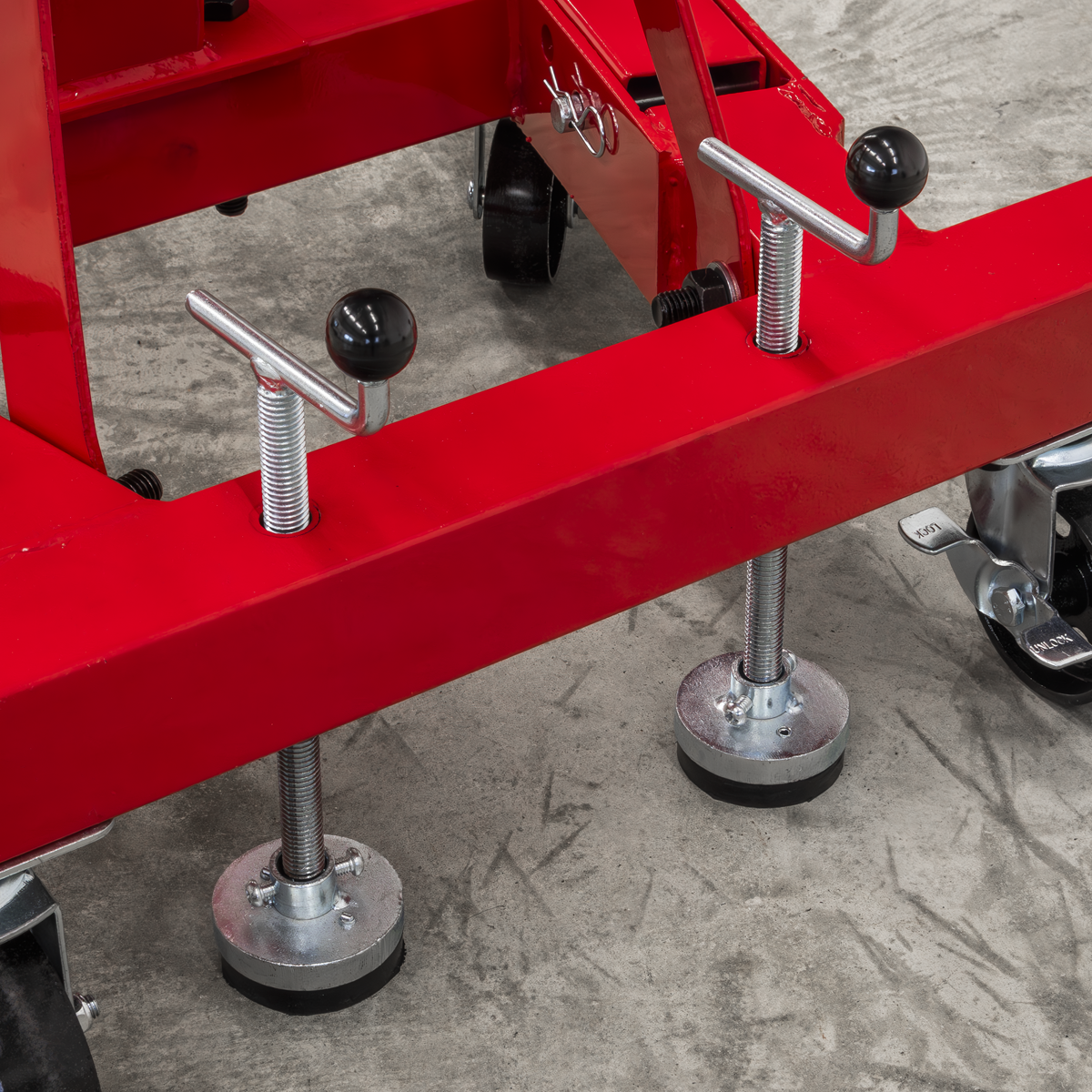 Sealey ES680D Folding 360º Rotating Engine Stand with Geared Handle Drive 680kg Capacity