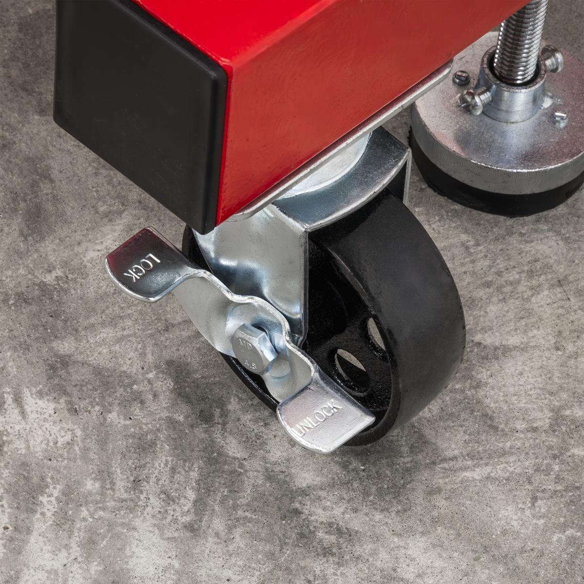 Sealey ES680D Folding 360º Rotating Engine Stand with Geared Handle Drive 680kg Capacity