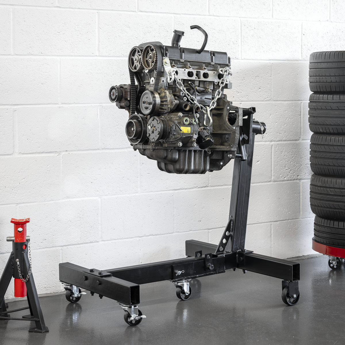 Sealey ES680F Folding Engine Stand 680kg Capacity