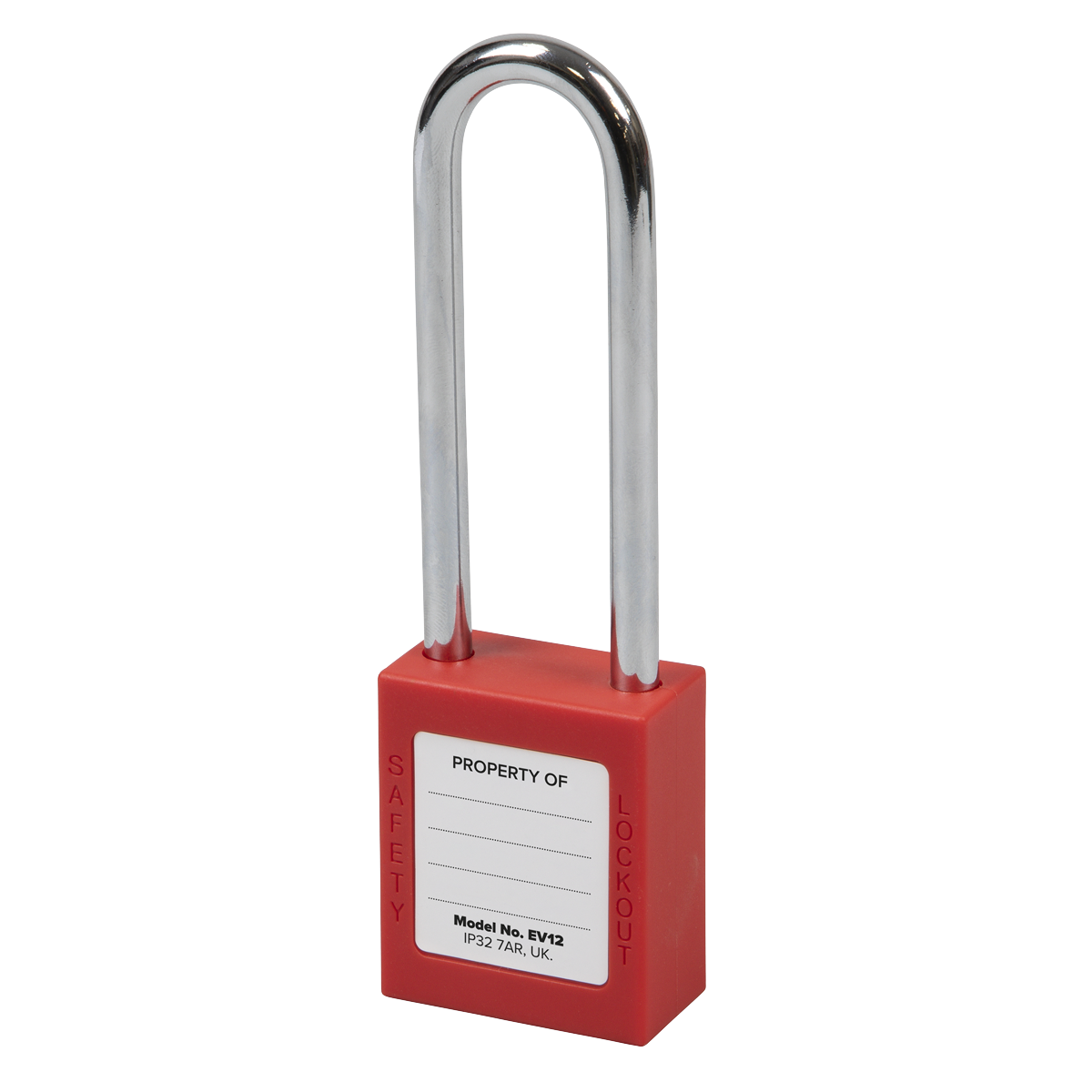 Sealey EV12 Long Shackle Safety Lockout Padlock