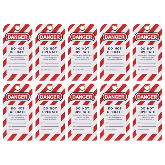 Sealey EV17 Lockout Safety Tag 10pc