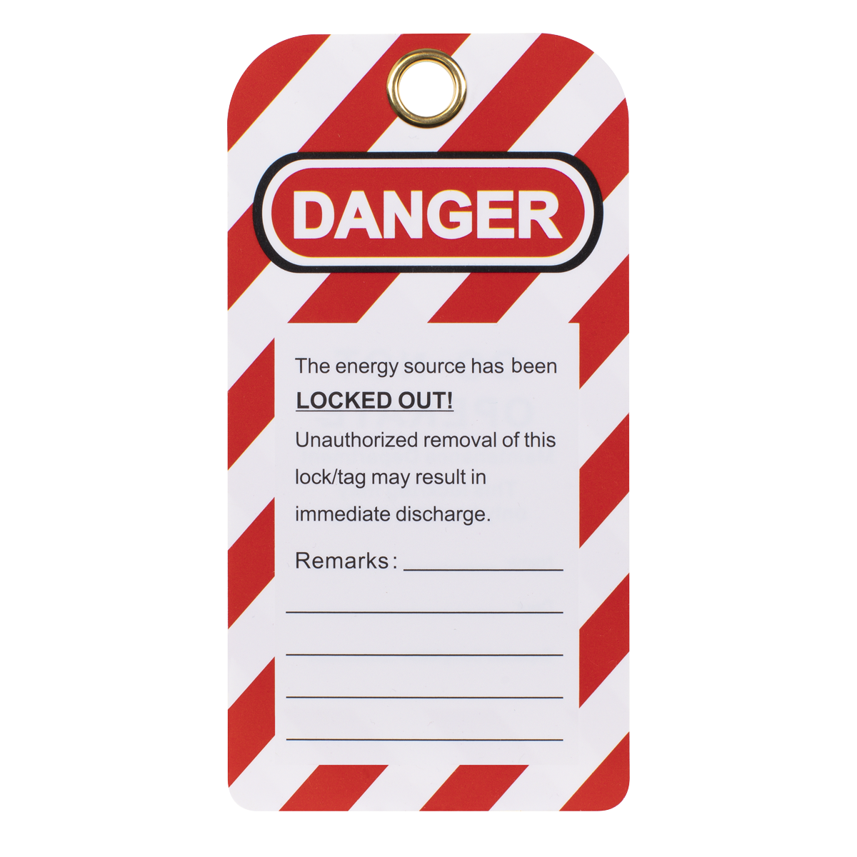 Sealey EV17 Lockout Safety Tag 10pc
