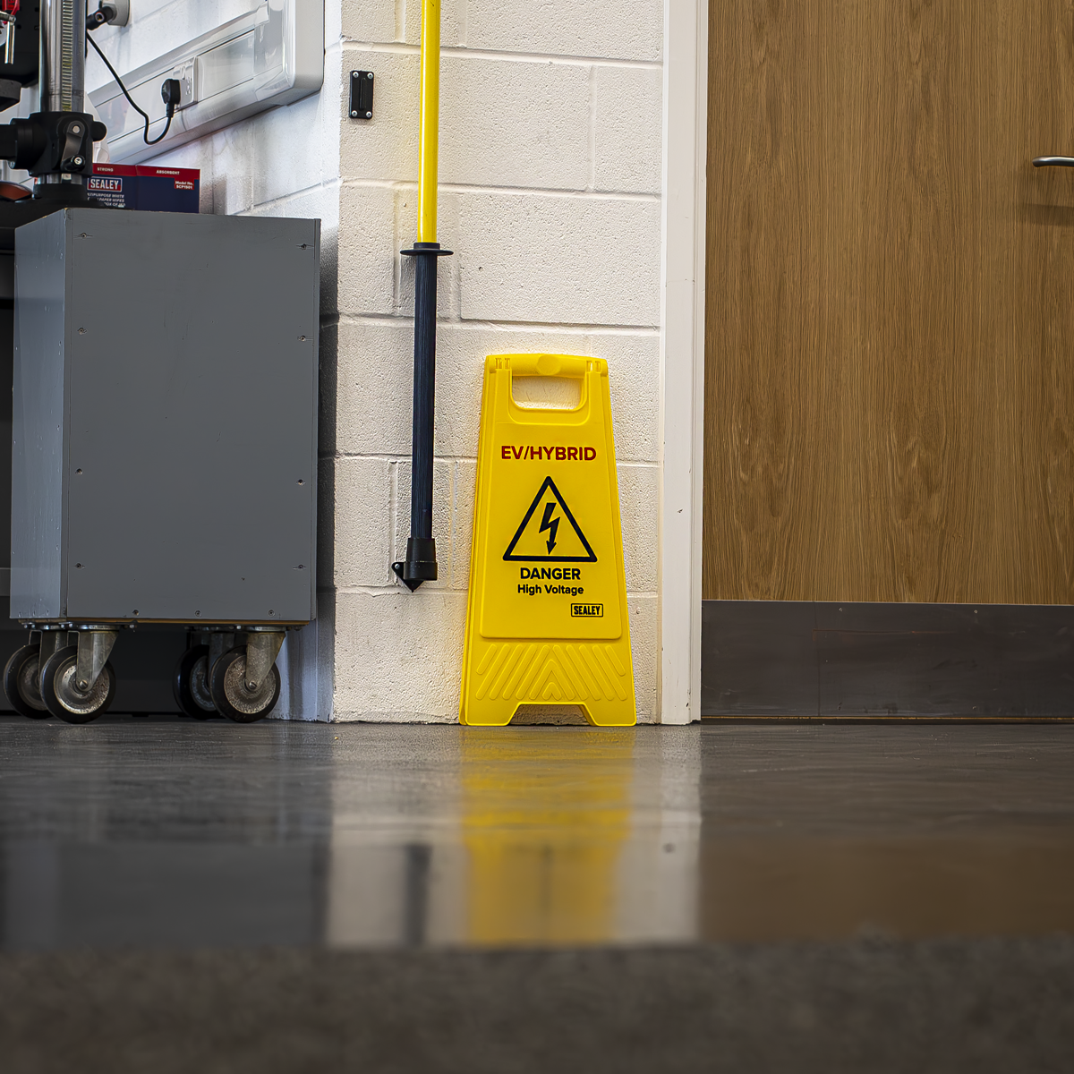 Sealey EV19 EV/Hybrid Floor Warning Signs - Pack of 2