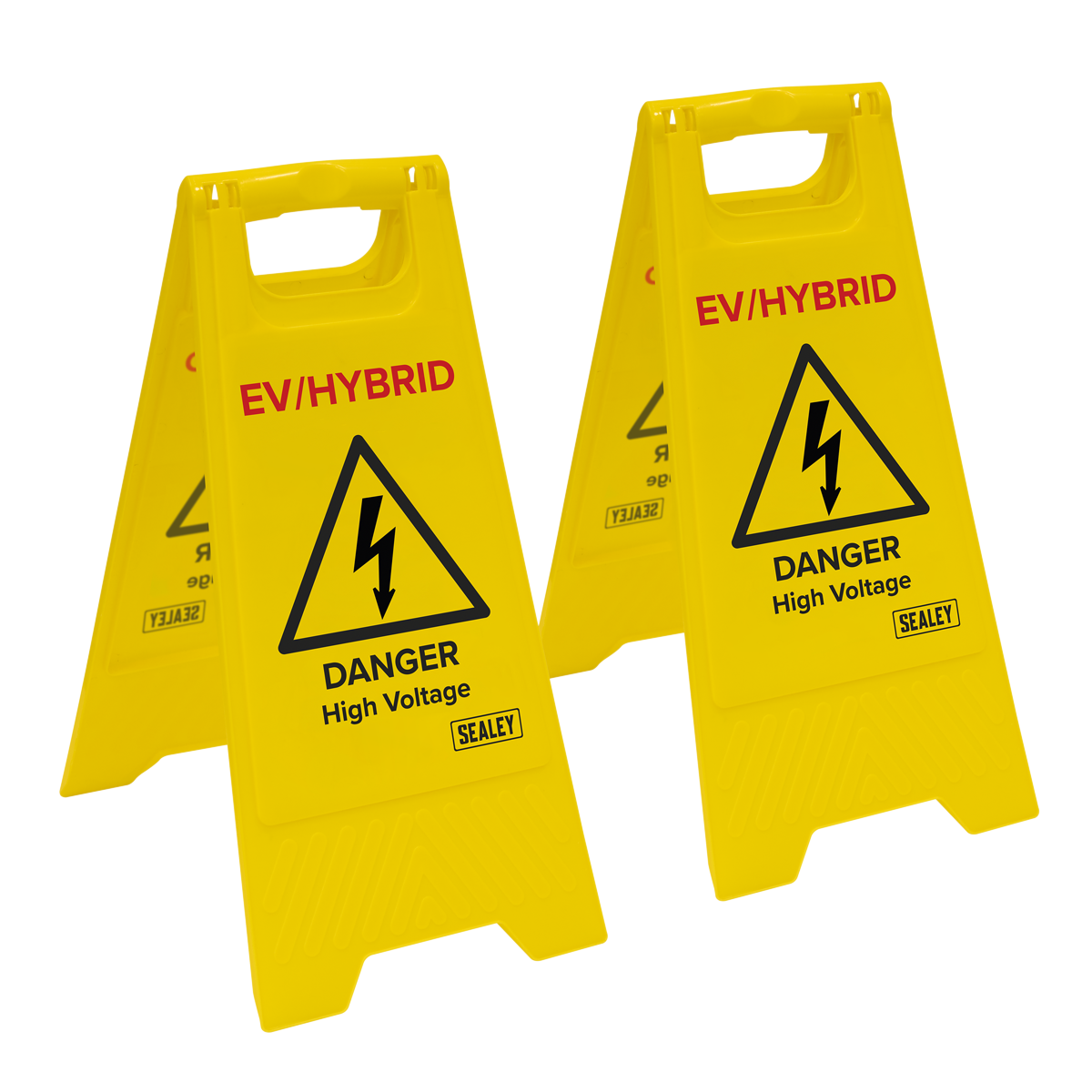 Sealey EV19 EV/Hybrid Floor Warning Signs - Pack of 2