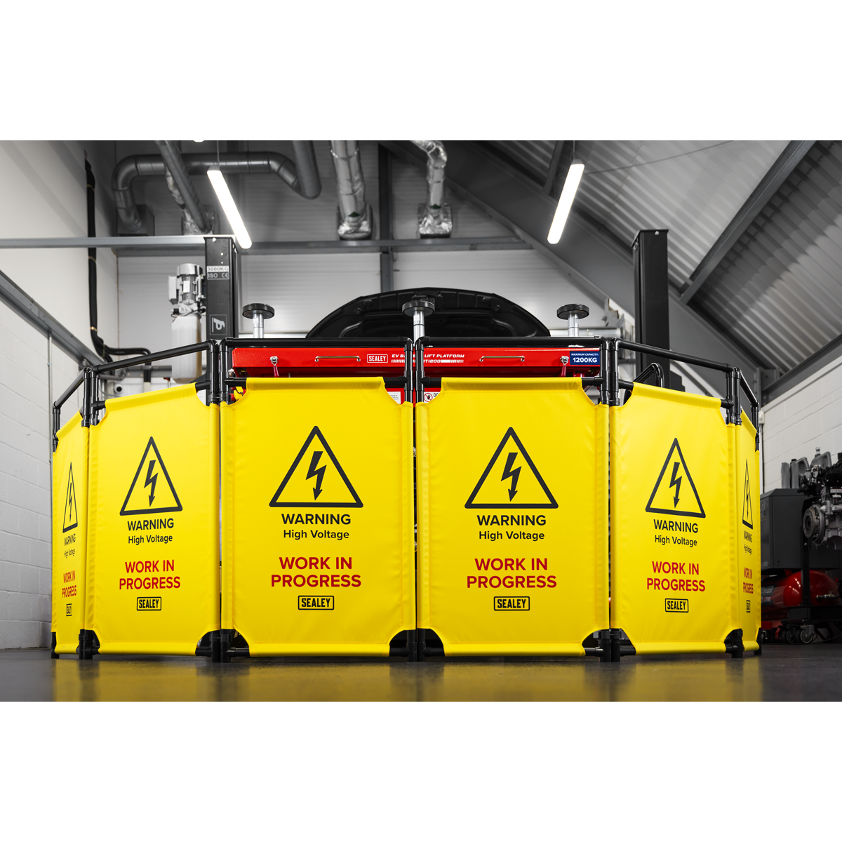 Sealey EV20 Folding Safety Barrier for Hybrid/Electric Vehicles