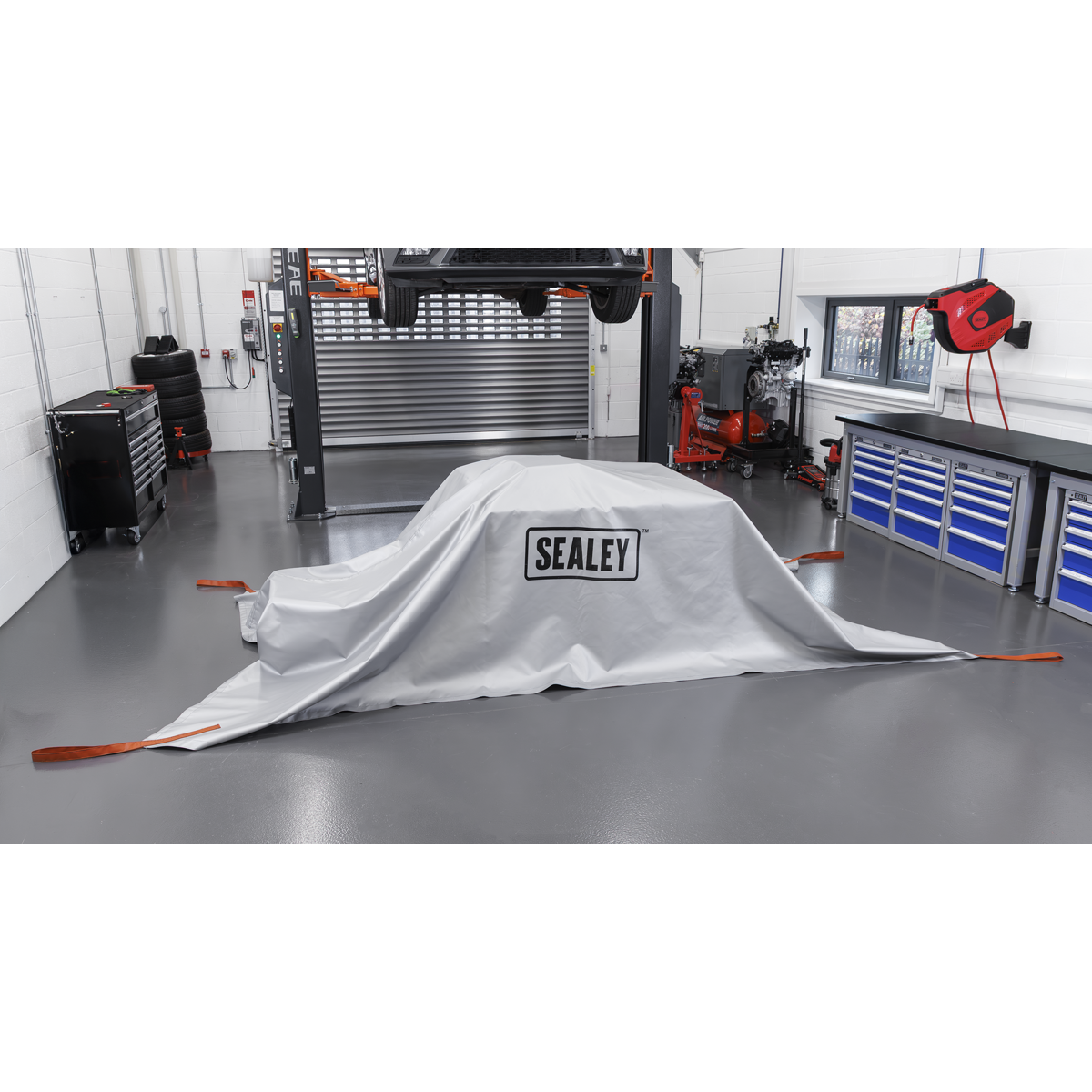 Sealey EV500S Silicone-Coated Lithium Battery Fire Safety Blanket 3 x 4m