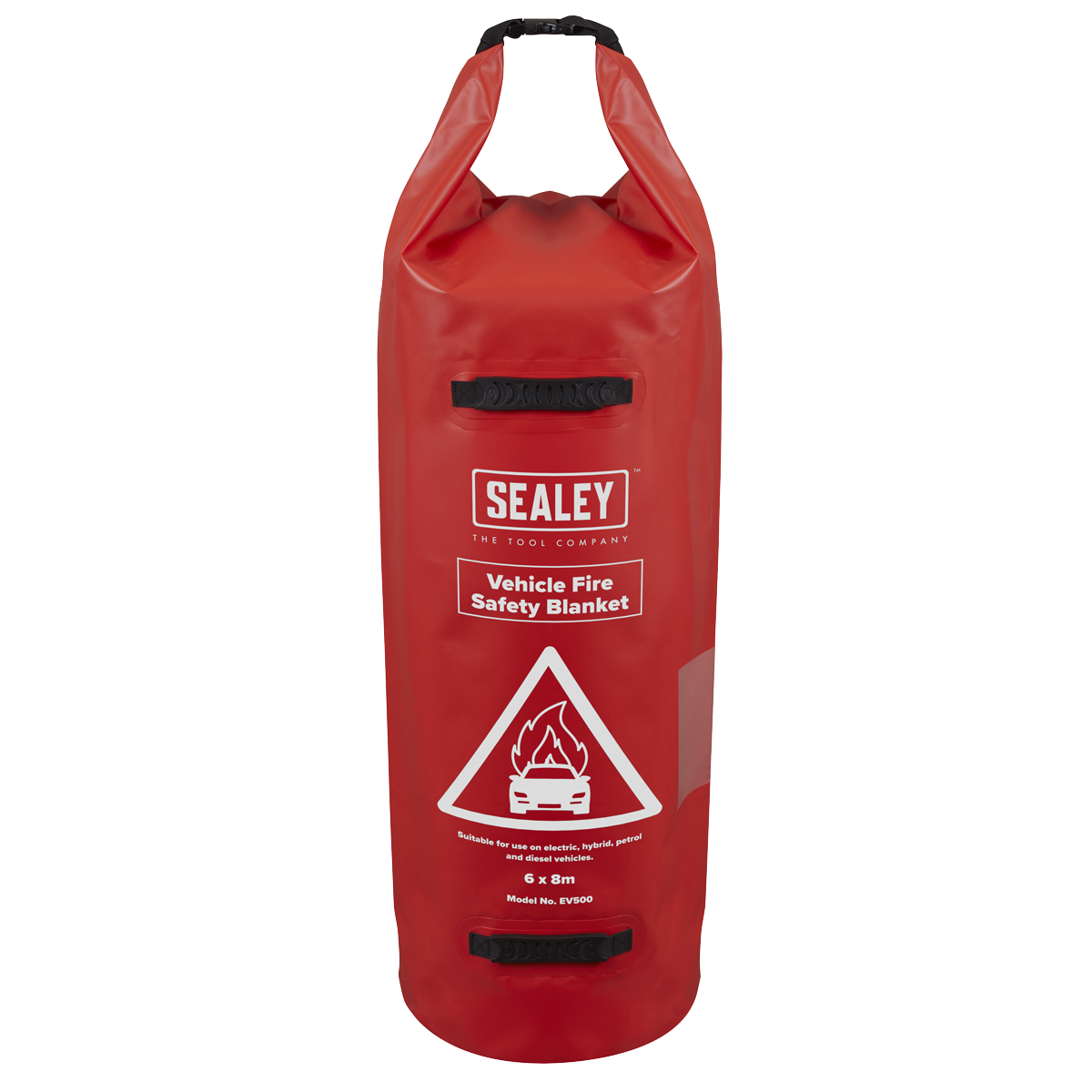 Sealey EV500 Vehicle Fire Safety Blanket - Silicone Coated 6 x 8m