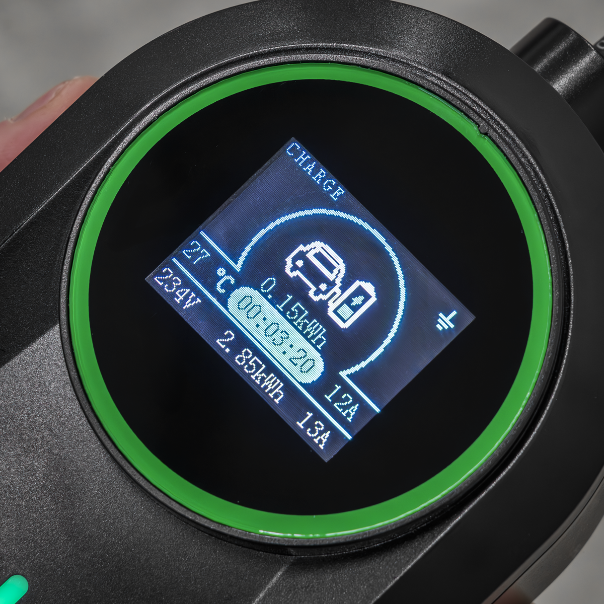 Sealey EVAC2 5m Adjustable (3.5kW) Type 2 to UK 3-Pin Plug Portable EV Charger