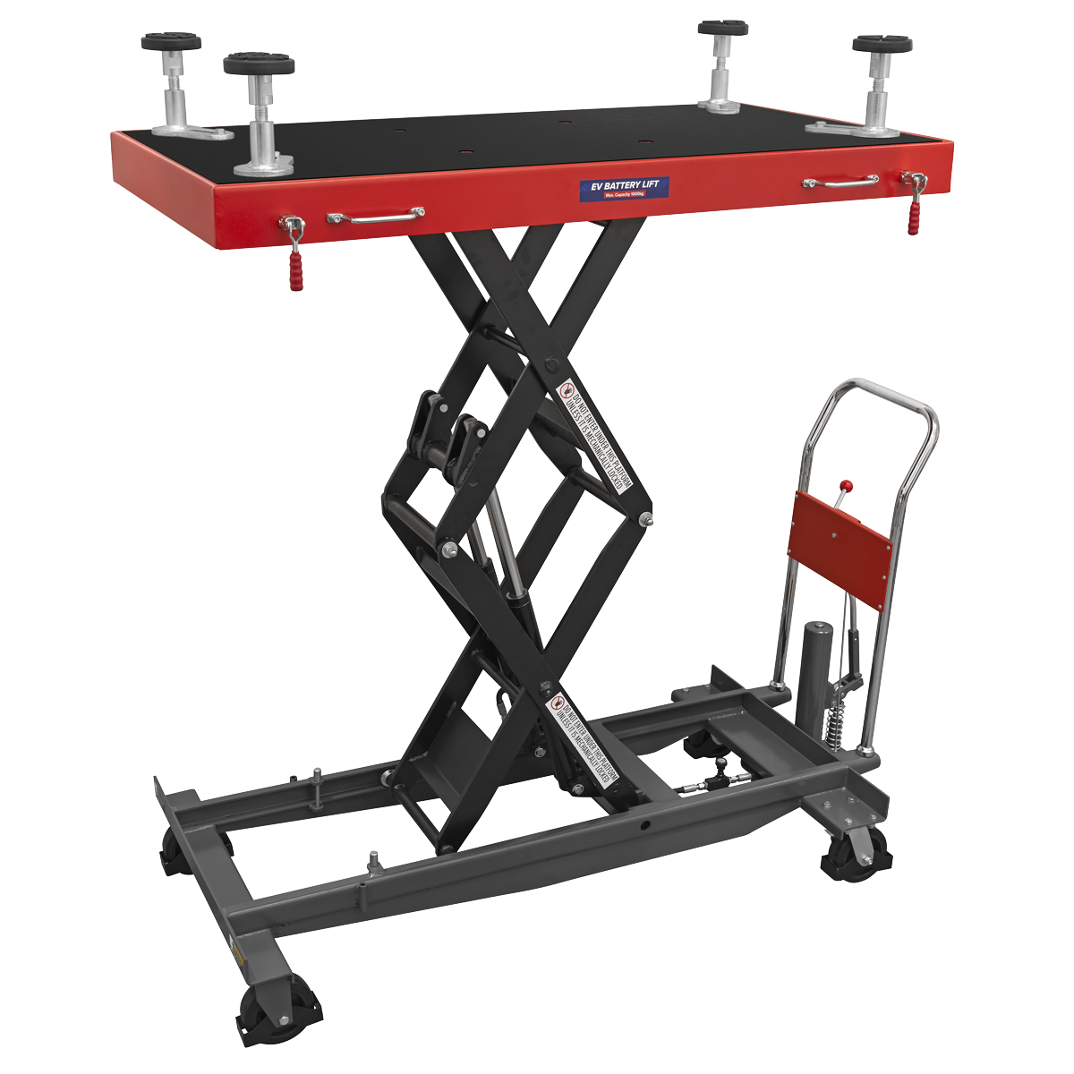 Sealey EVBT1000 High Lift EV Battery Lift/Hydraulic Platform Truck 1000kg Capacity