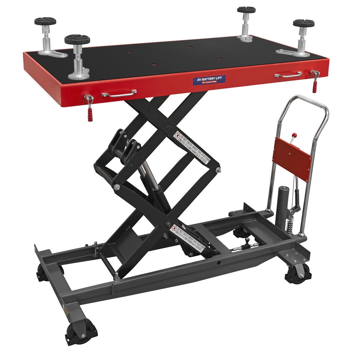 Sealey EVBT1000 High Lift EV Battery Lift/Hydraulic Platform Truck 1000kg Capacity