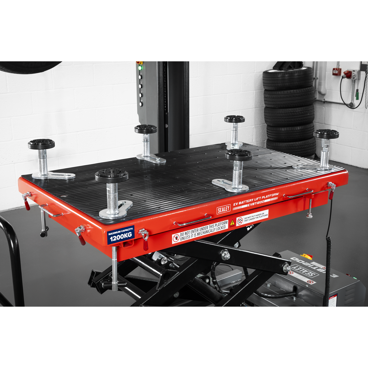 Sealey EVBT1200 High Lift EV Battery Lift/Hydraulic Platform Truck 1200kg Capacity