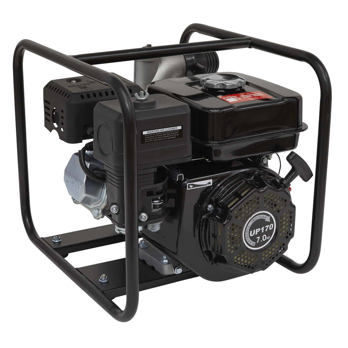 Sealey EWP050 Water Pump 50mm 7hp Petrol Engine