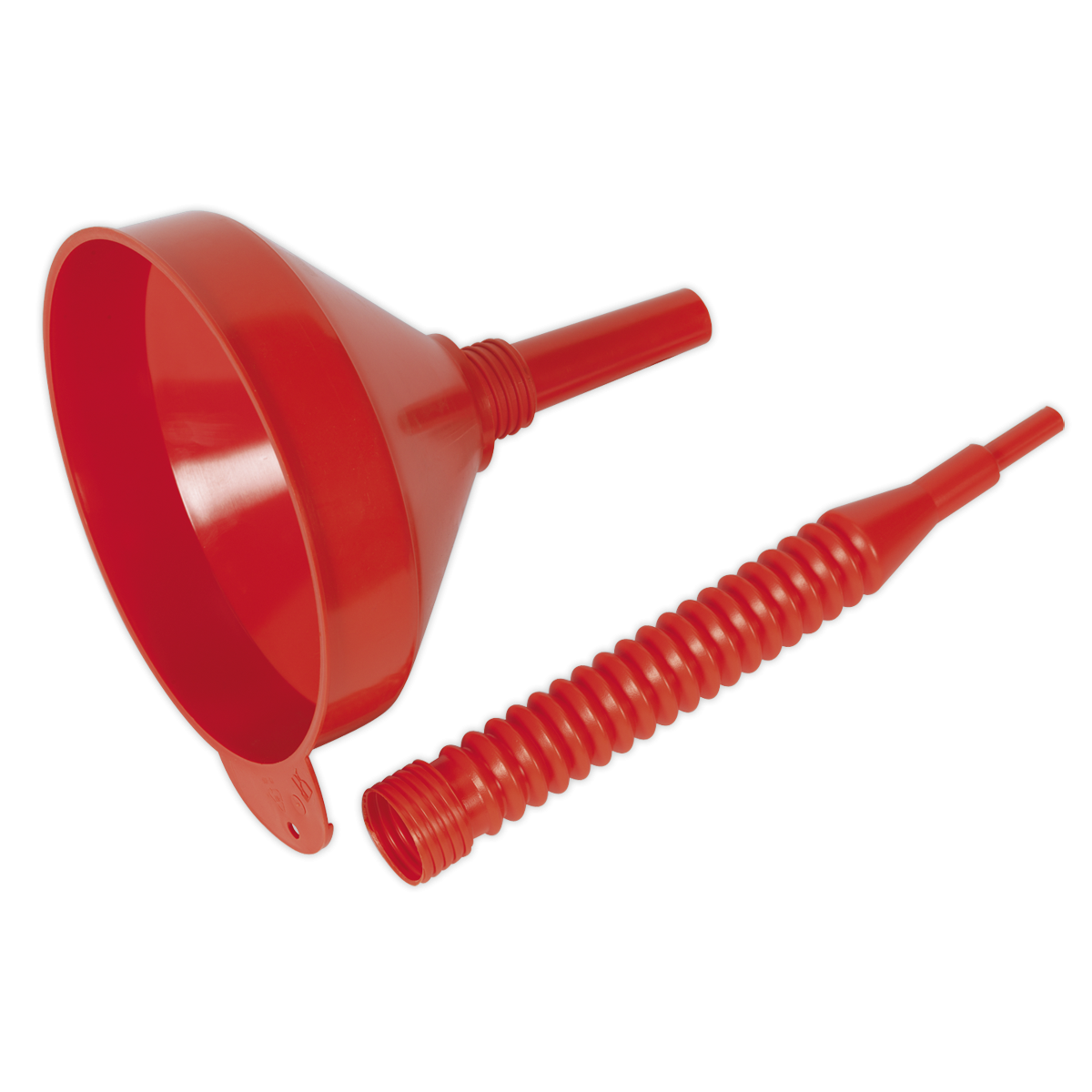 Sealey F2F Flexible Spout Funnel with Filter 200mm - Medium
